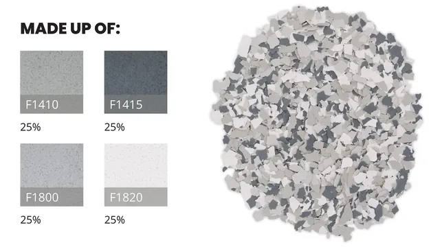 Gravel FB-414 flake epoxy floor color